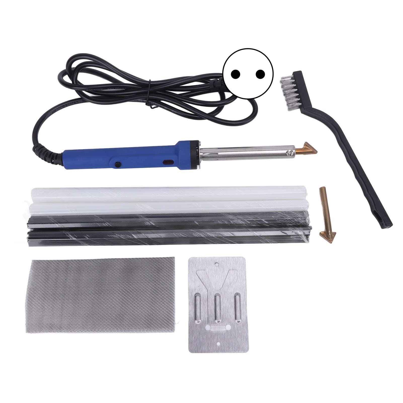 Kit de reparación de soldadura de plástico Soldador portátil de calefacción rápida para el parachoques de automóviles canoa de kayak