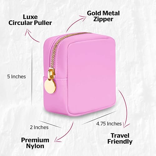 Miniatura 6 de DANCOUR Bolsas de maquillaje de nailon para mujer, bolsa grande de aseo de viaje, bolsa de cosméticos, organizador de maquillaje