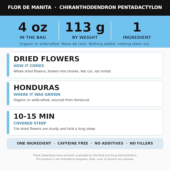 Alkaline Herb Shop Just Herbs: Flor De Manita