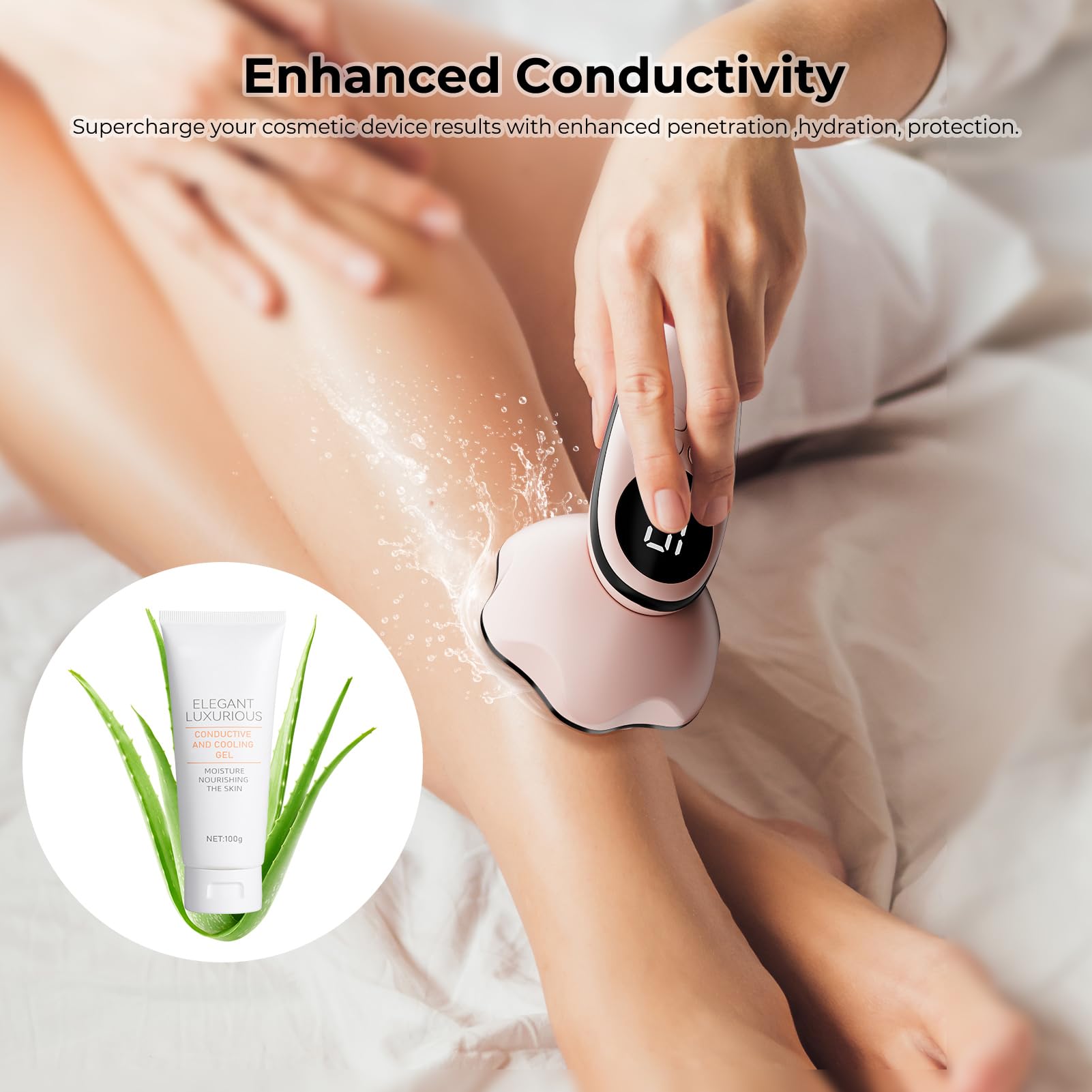 Depsoul Gel Conduttore Trasparente per Ecografia, Laser Diodo, Luce Pulsata, Ultrasuoni e IPL - Flacone 100g