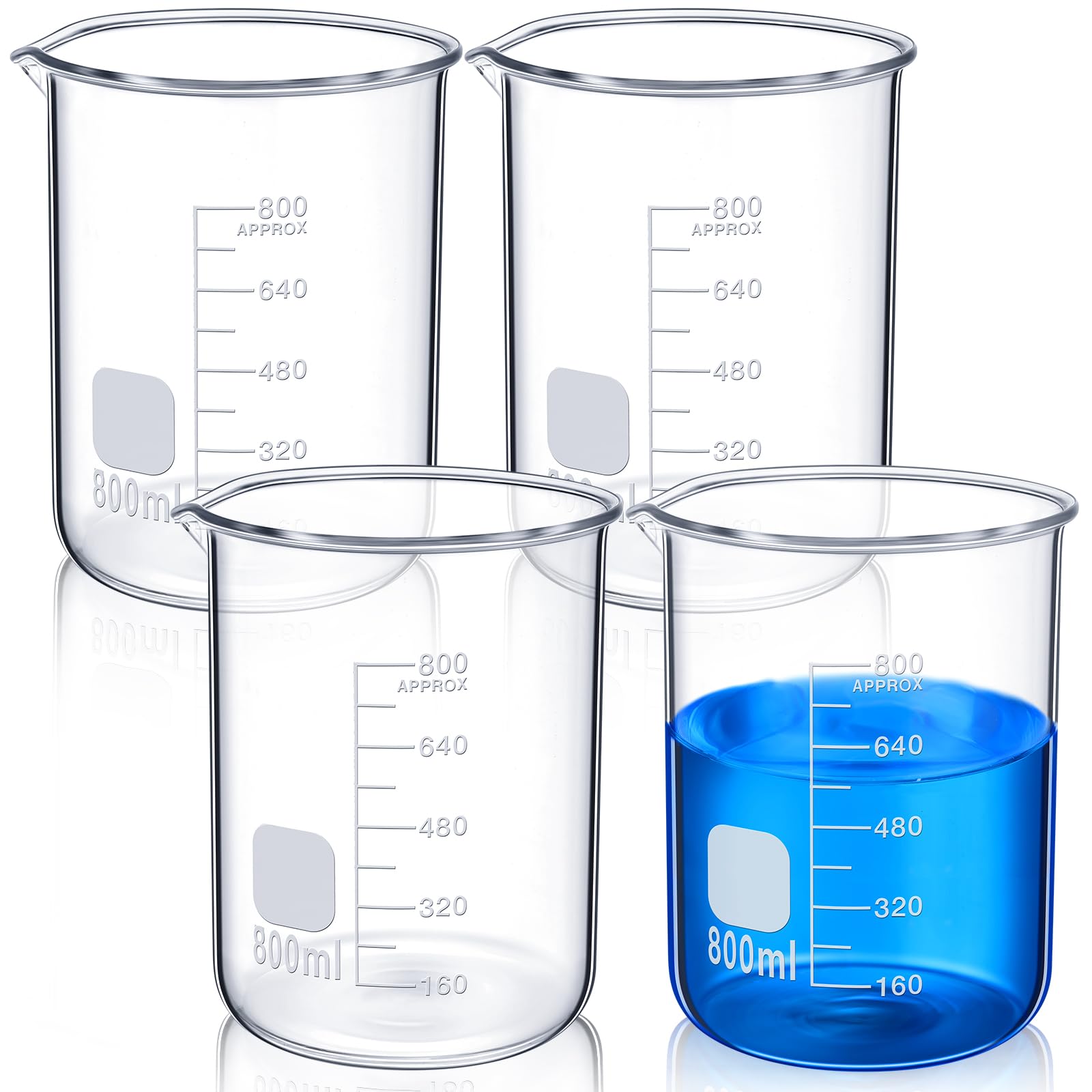 Relaxweex 3 Pcs 1000ml 3.3 Borosilicate Glass Beaker Lab Griffin Low Form — Amazon image 8