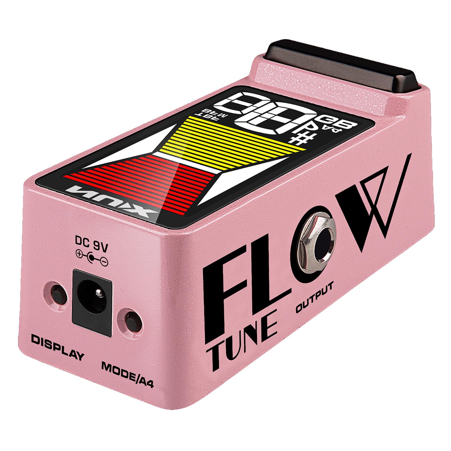 Nux NTU-3 MKII Flow Tune - Afinador con cable jack keepdrum, color rosa