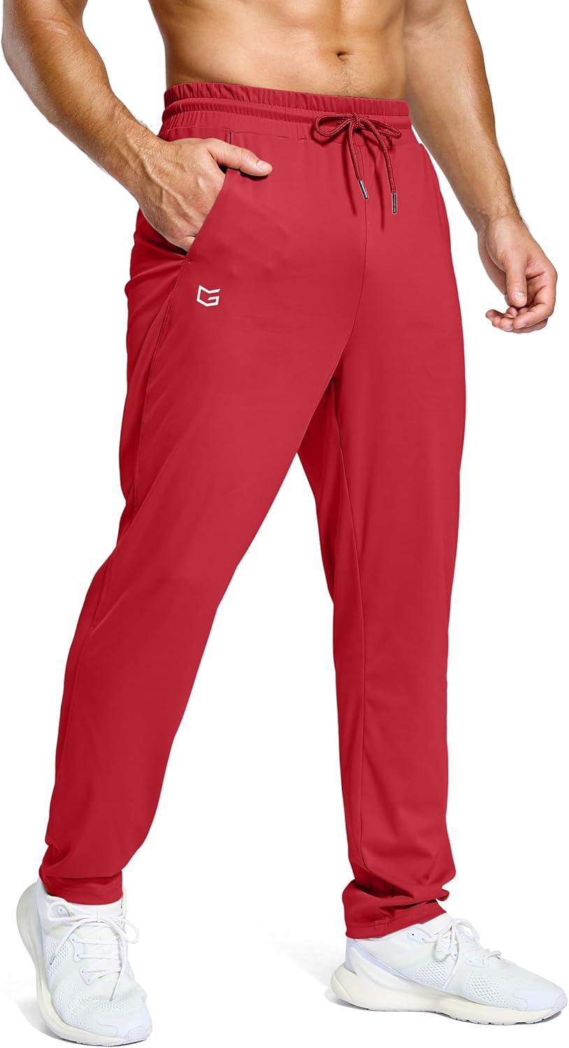 G Gradual Men's Sweatpants with Pockets Lightweight Workout Athletic Track Pants Stretch Gym Running Jogging Joggers for Men