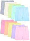 FEOEOR 10 Pack Girls Dance Shorts Cartwheel Toddler Biker Under Dress Multi-Color Kids Bike Shorts Girls Clothes