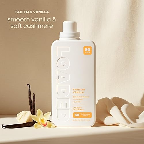 Miniatura 2 de Set de regalo de detergente para ropa de lujo para mujer, 4 aromas inspirados en perfumes de primera calidad, vainilla tahitiana, rosa marroquí,