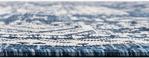 Miniatura 35 de Rugs.com Outdoor Aztec Collection Alfombra – 4 x 6 pies alfombra de tejido plano gris carbón perfecta para salas de estar, grandes comedores, planos