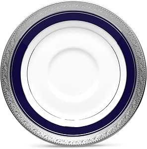 Crestwood Platinum by Noritake Legendary - One Vintage Footed Cup & Saucer Set Crestwood Platinum by Noritake Legendary - One Vintage Footed Cup & Saucer Set