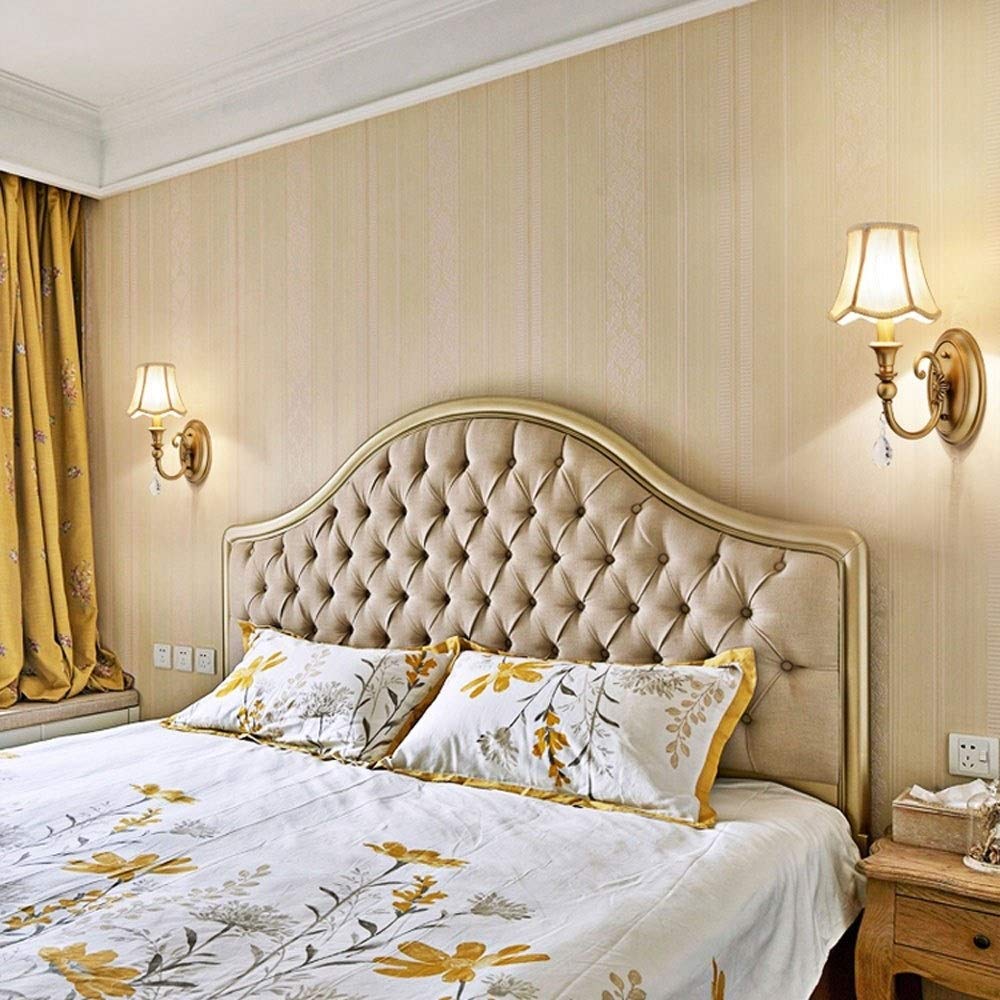 Lámpara de Pared Americana Creativa de Metal de Hierro Retro, Lámpara Dere Pura Lámpara Dere, Lámpara de Cristal de Cristal, Dormitorio Colgante de la Sala de Estar Luz de Pared E27 Interior Flex