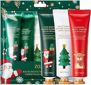 Loção para as Mãos Tamanho Viagem - Creme para as Mãos Estilo Natal Para Mulheres - Pacote com 5 loções para as mãos perfumadas para mãos secas e rachadas, corpo, creme hidratante para as Kumprohu