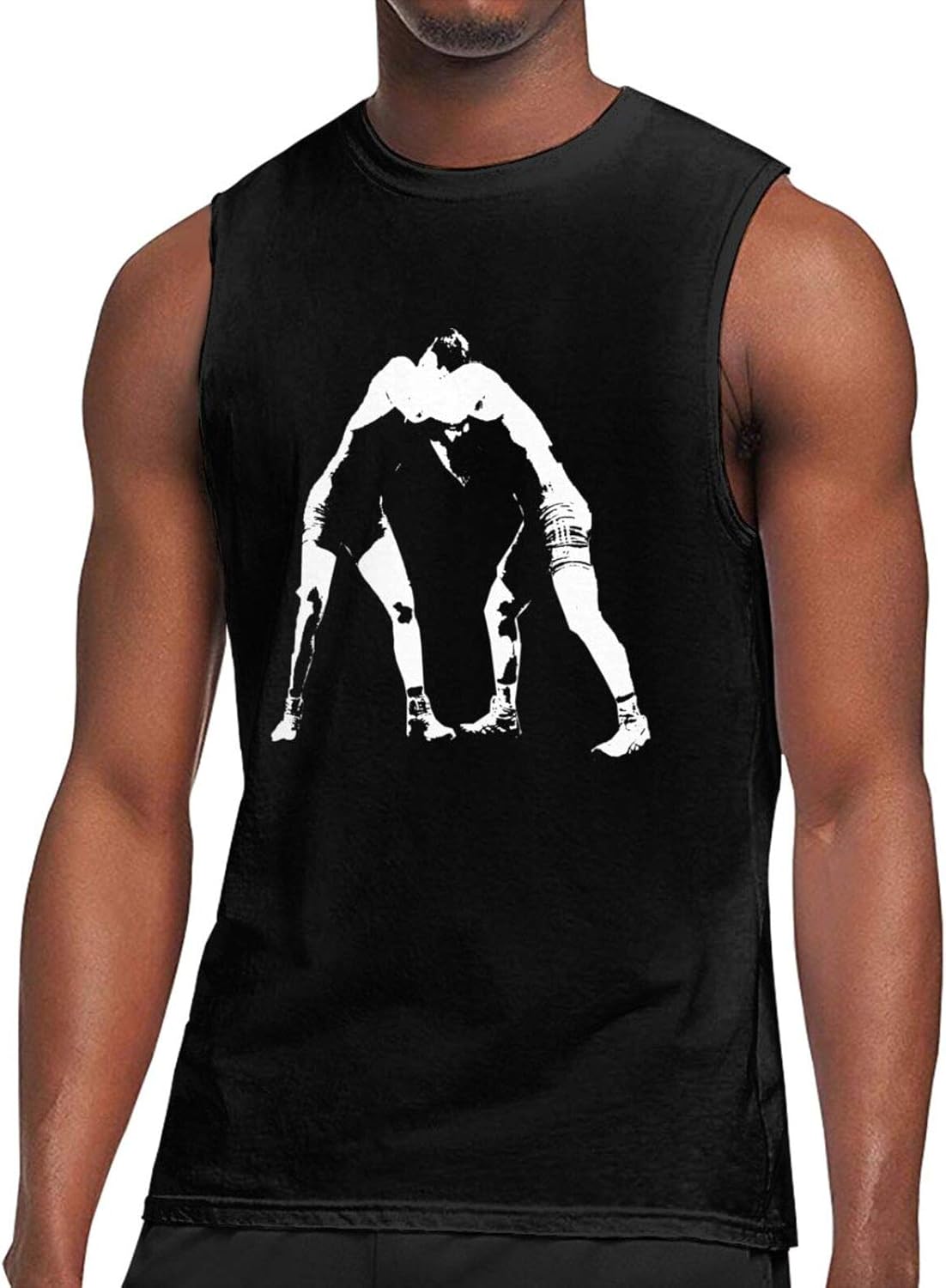 N //A Wrestling Men's Tank Tee Training Sports Sleeveless T Shirt Sleeveless Gym