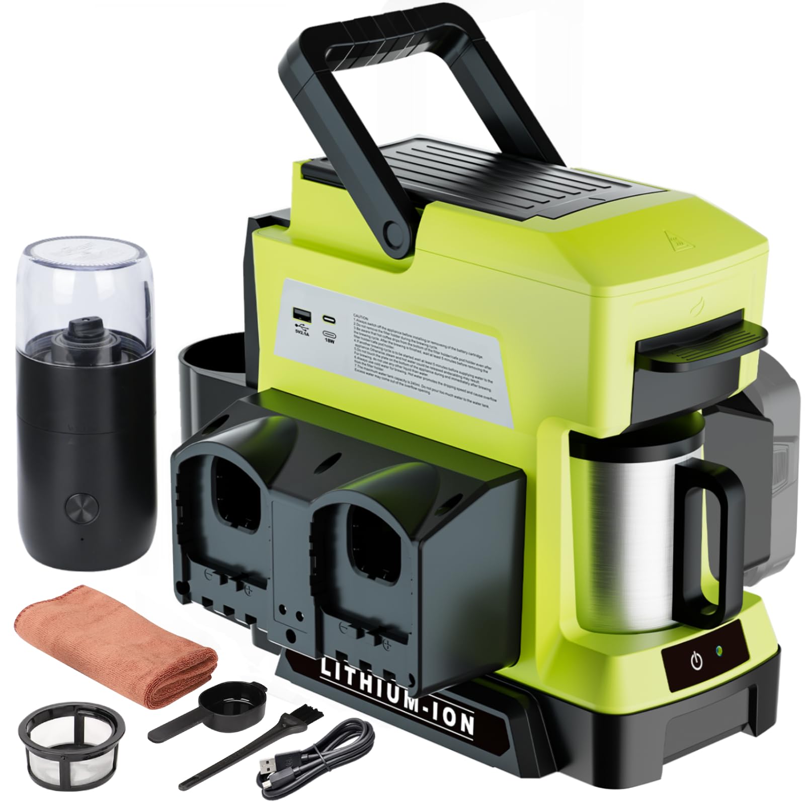 Byutrcfuy Cordless Coffee Maker for Ryobi 18V Battery
