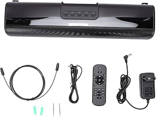 LICAEVEY Sound Bar for Smart TV, TV Speaker 60W 2.0 Channel Bluetooth 5.0, Home Theater Sound Bar with Dual Tweeter and Bass Element for / PC/Projector (EU)