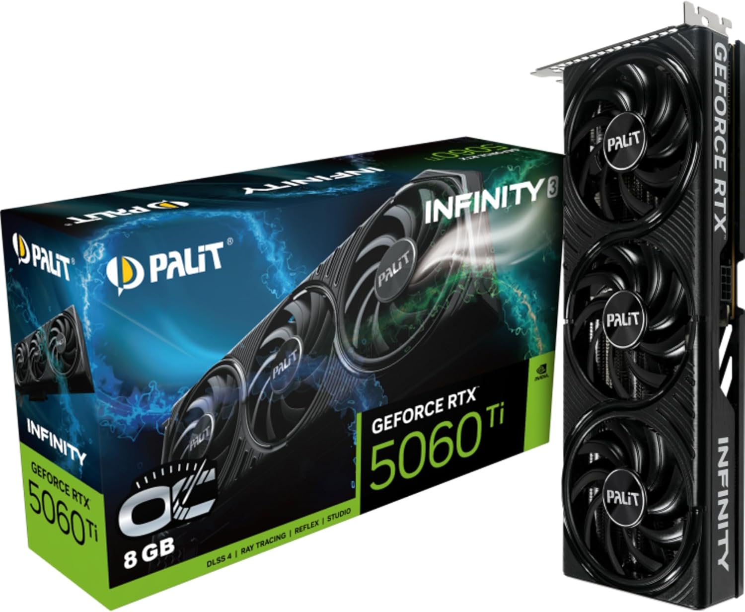 Palit GeForce RTX 5060 Ti Infinity 3 OC (8GB GDDR7-PCI Express 5.0-2662MHz-28000MHz)