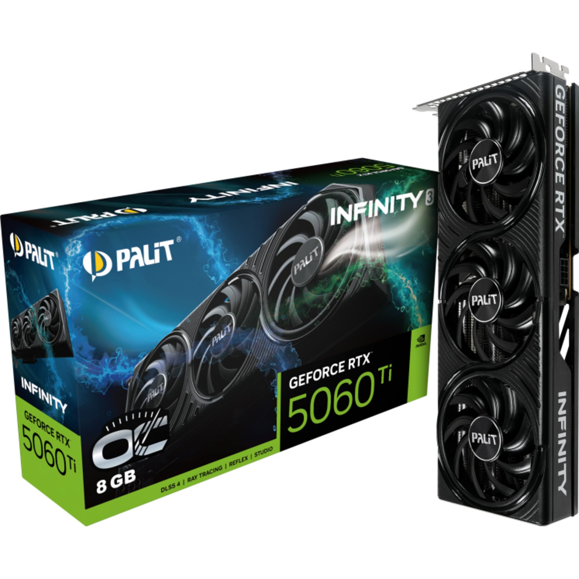 Amazon.com: Palit GeForce RTX 5060 Ti Infinity 3 OC (8GB GDDR7-PCI