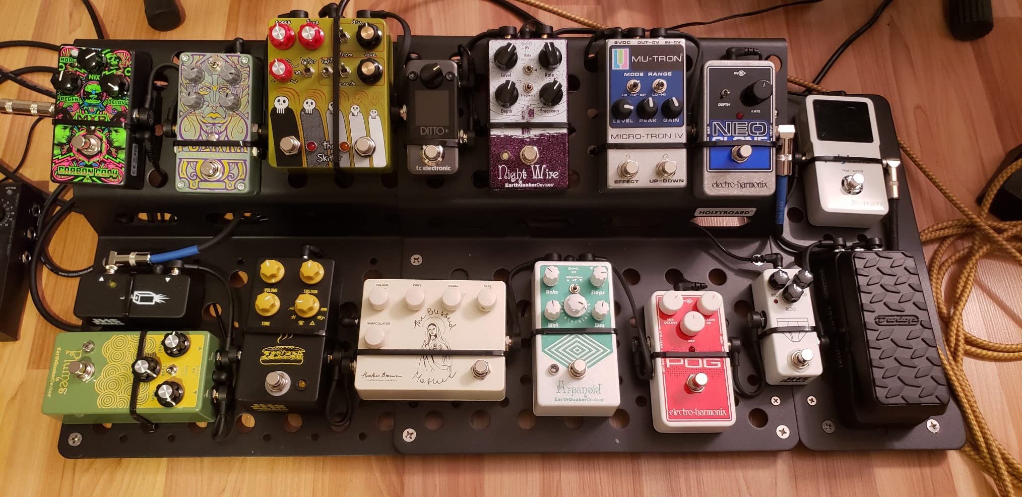 33/mo Finance Holeyboard 123 Complete Pedalboard Ergonomic Design