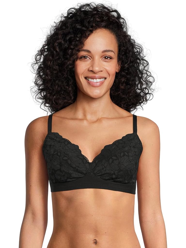 Black Cosabella Romanza Curvy Triangle Bralet
