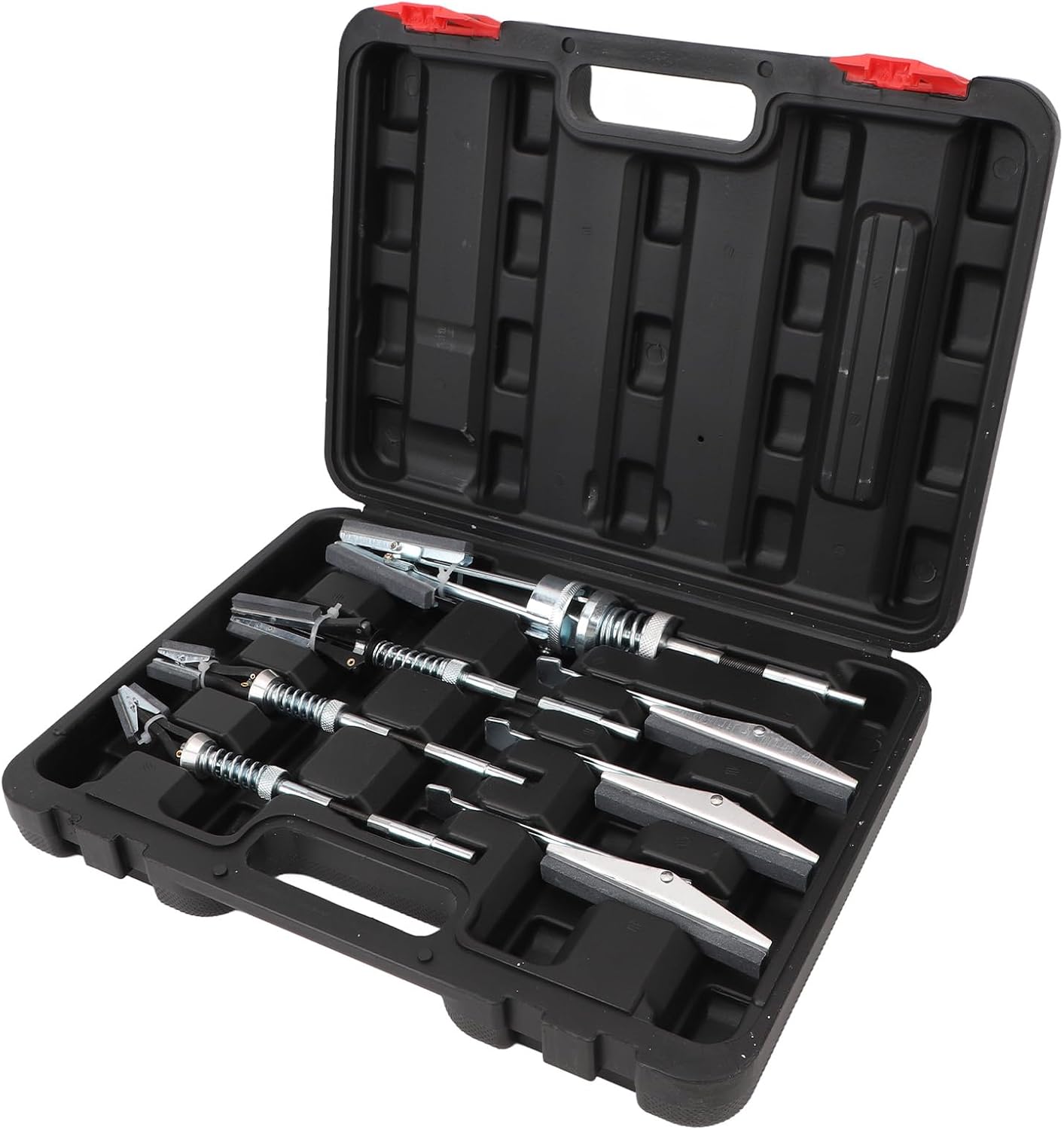 Adjustable 7pcs Engine Cylinder Hone Tool Set, 3/4 to 7 Inch, 220 Grit Stones, Flex Shaft for Engine Maintenance, Self Centering Capability, Extra Strength Durable Metal