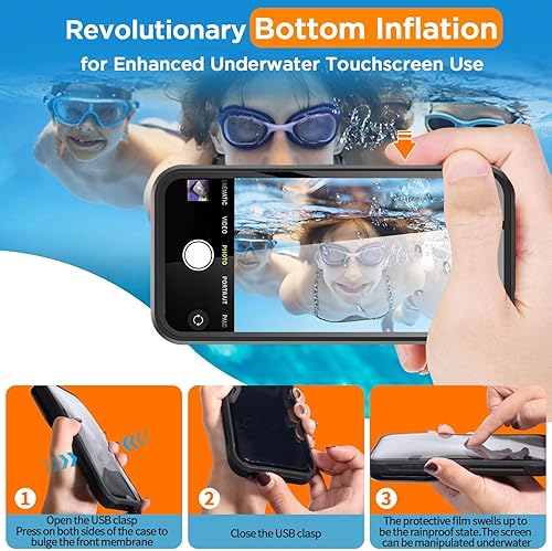 Miniatura 5 de AICase Funda para Redmi Note 11 Pro impermeable para Xiaomi Redmi Note 11 Pro 018oz transparente con protector de pantalla integrado