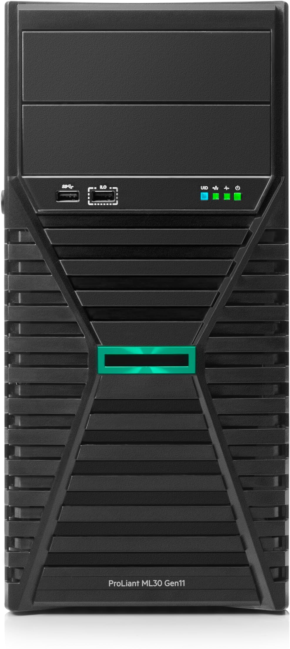Hewlett Packard Enterprise ProLiant ML30 Gen11 Tower Server w/one Intel Xeon E-2434 Processor, 3.4GHz 4‑core 1P 32GB‑U 8SFF 2x960GB SSD 2x500W PS (HPE Smart Choice P72995-005)