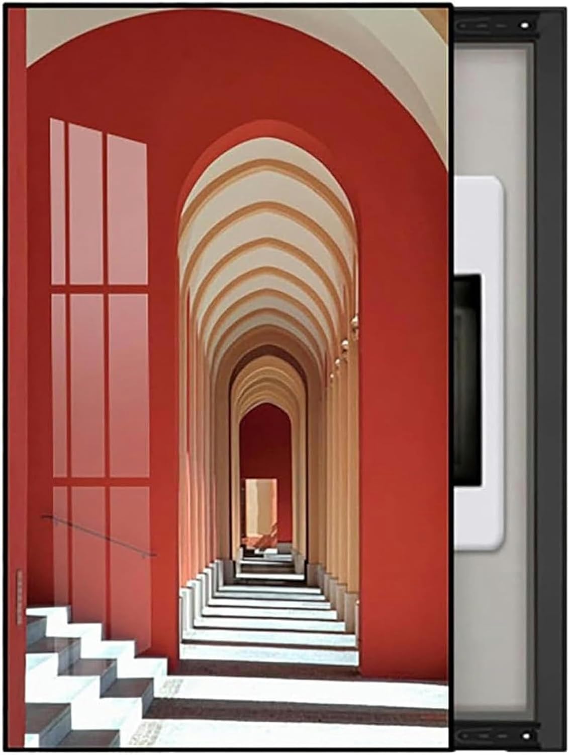 AMNOOL Electrical Panel Cover Decorative Fuse Box Cover Cabinet Hide Meter Electric Meter Box Decorative Painting, Wall Mounted Electrical Panel Cover(D,40x60cm)