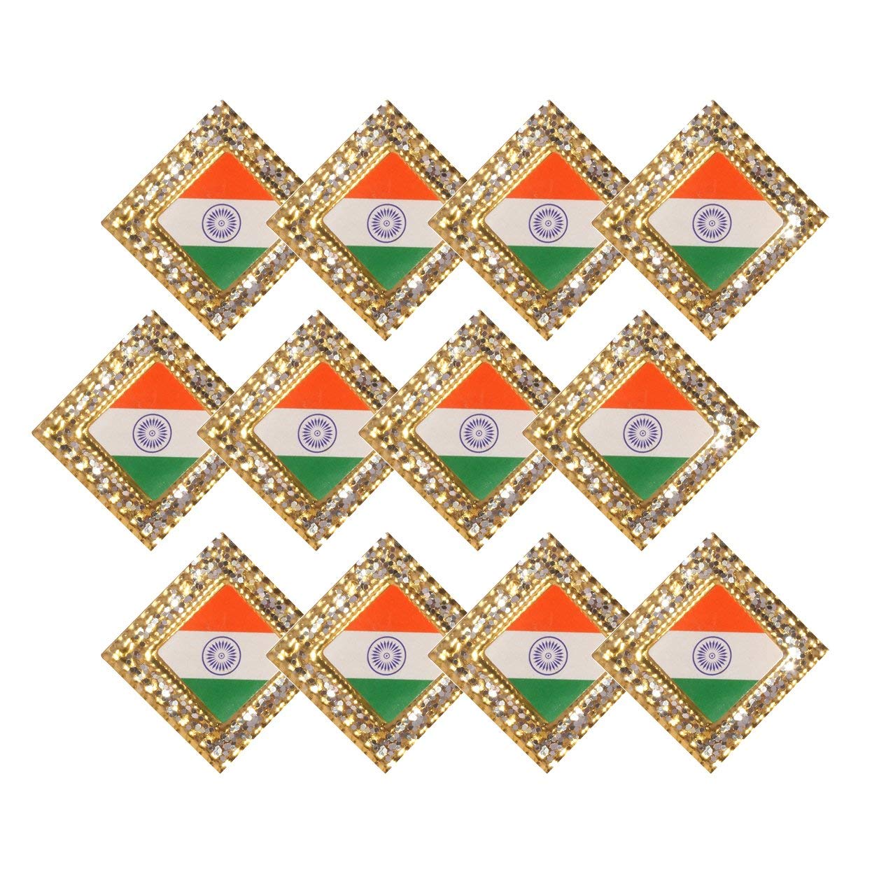 OMG Flag Indian Flag Coat Pin/Brooch/Badge for Clothing Accessories (Pack of 12) (B08JKQ4F6N) Amazon Price History, Amazon Price Tracker