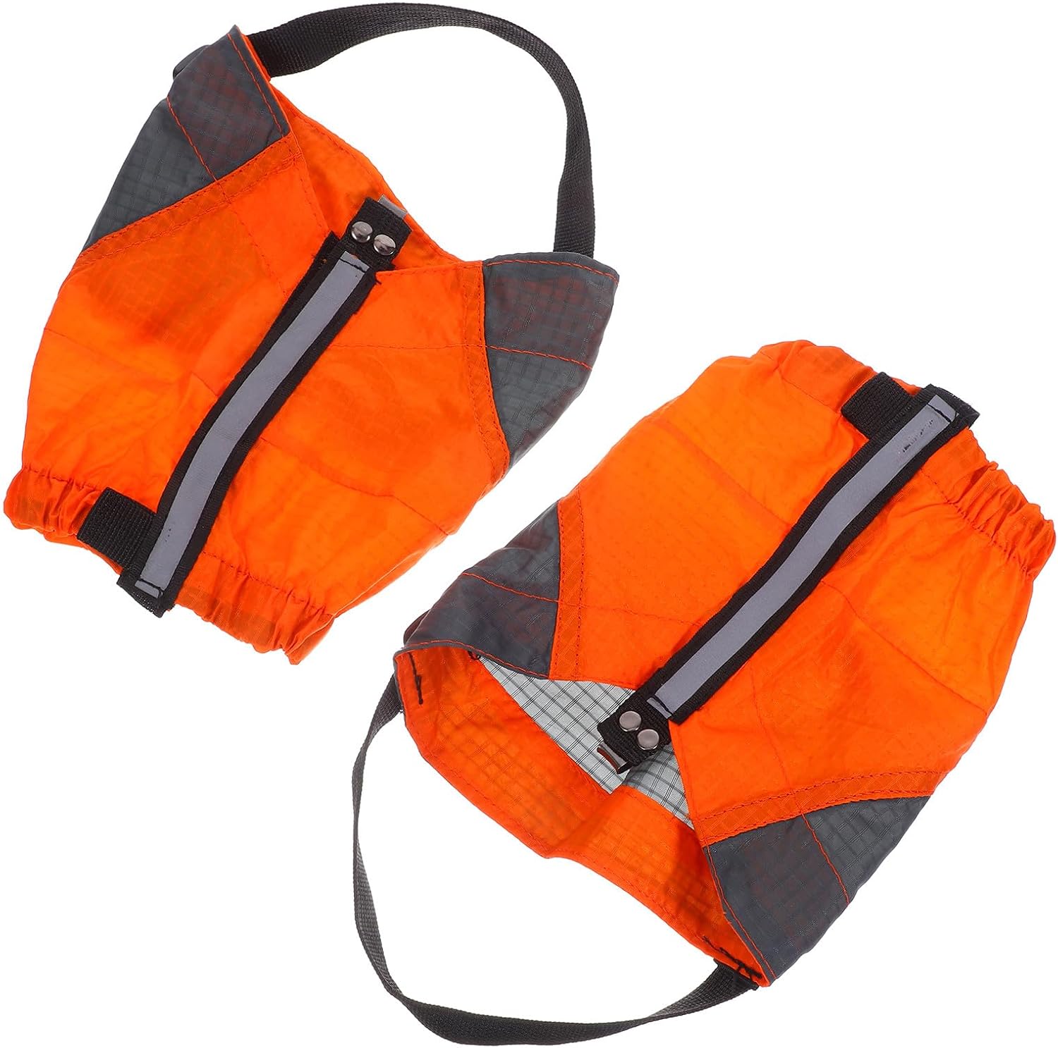 PRETYZOOM Running Gaiters Sandproof Shoe Covers, Short Waterproof Ankle Guards, Orange Trail Leg Protection for Outdoor Hiking and Climbing, Men’s Anti-Sand Shoe Covers