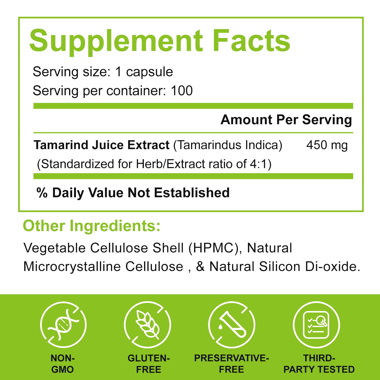 Tamarind Supplement – Pineal Gland Decalcification Detox– Helps Promote Restful Sleep, Mental Clarity & Healthy Digestion – 100 Vegan Capsules — Amazon image 2
