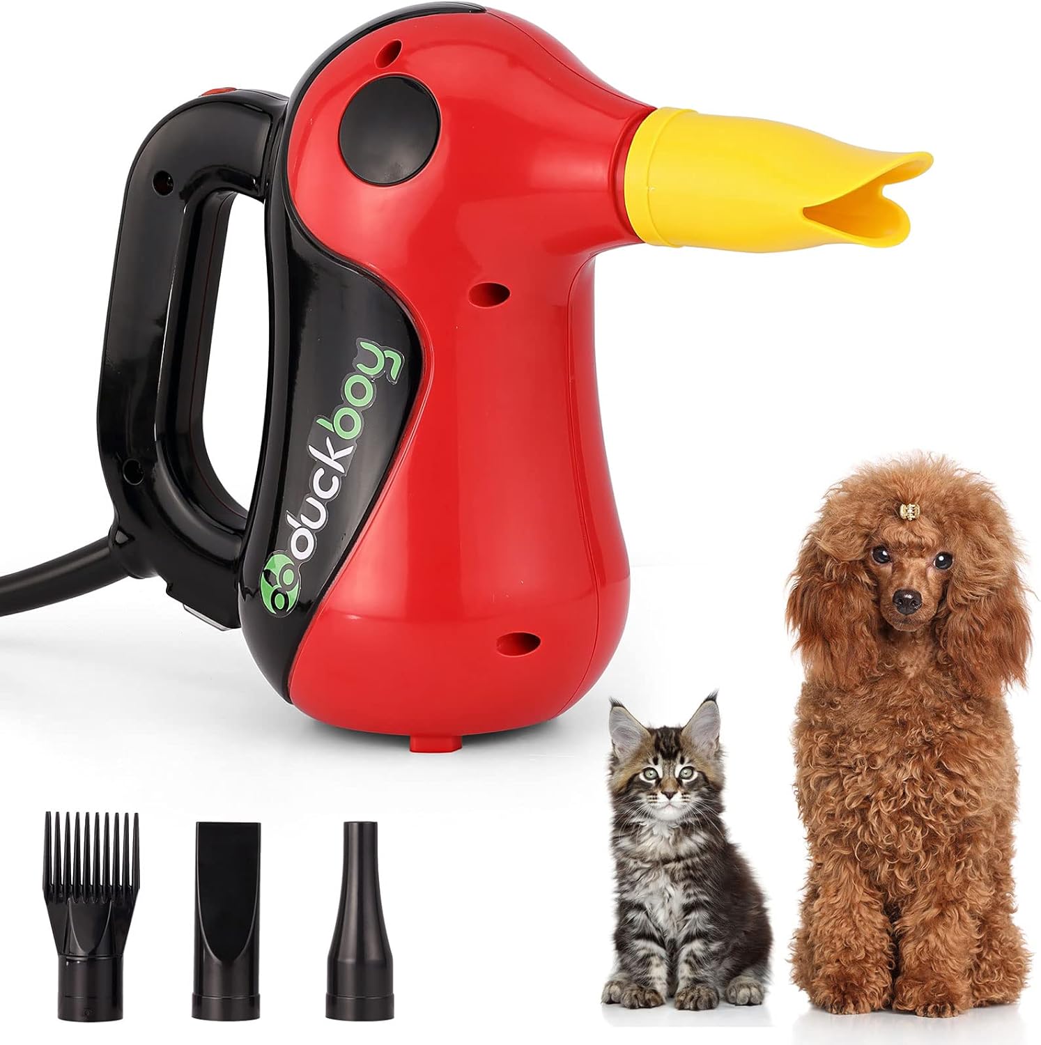 DUCKBOY Dog Dryer, Compact High Velocity Pet Hair Dryer