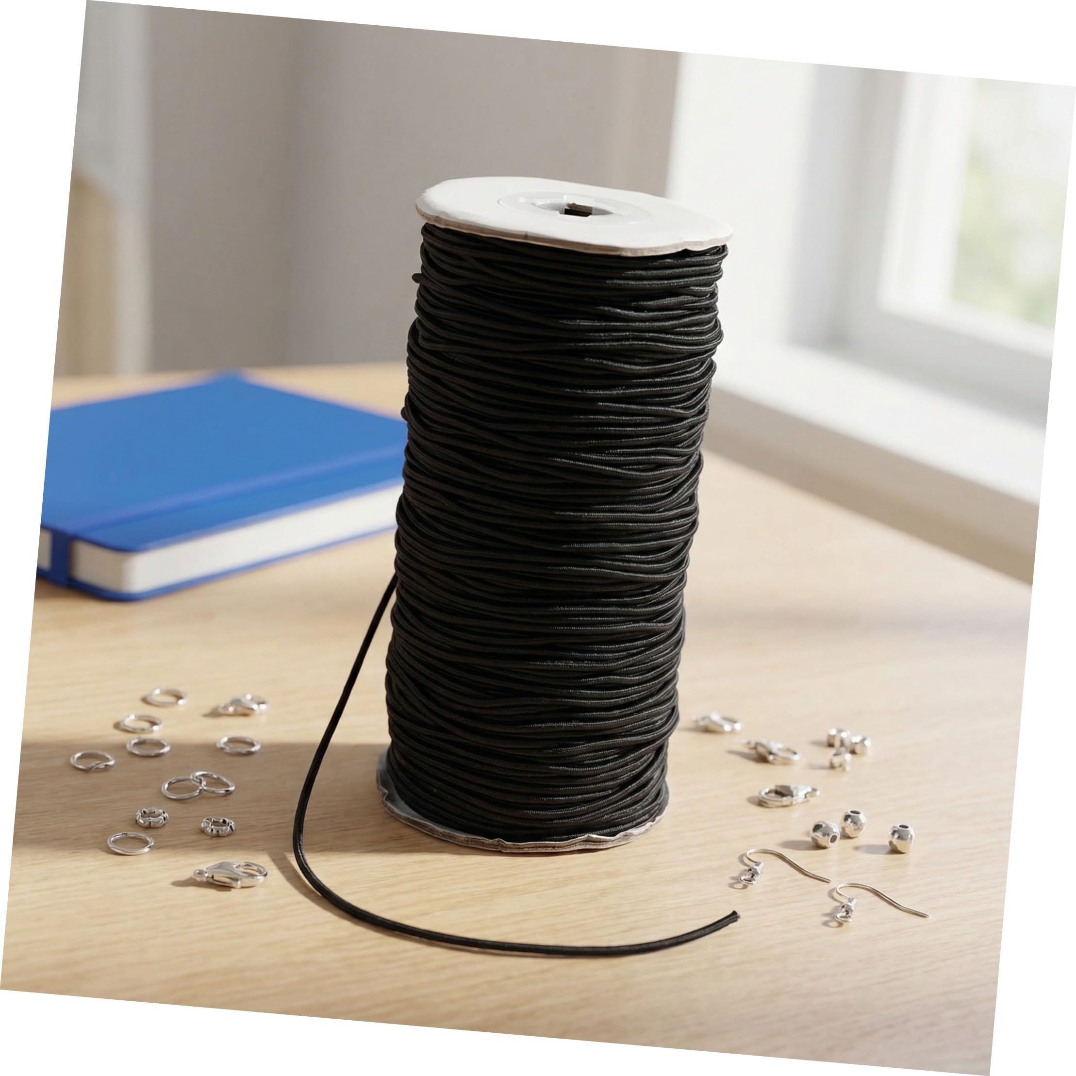 Elastische Kordel 3mm Rund 1 Rolle Schwarz Halloween Geschenkideen