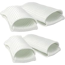TIG Finger Heat Shield, 2-Piece Fiberglass Welding Finger Protector, Heat Resistant Sleeve for TIG Gloves, White