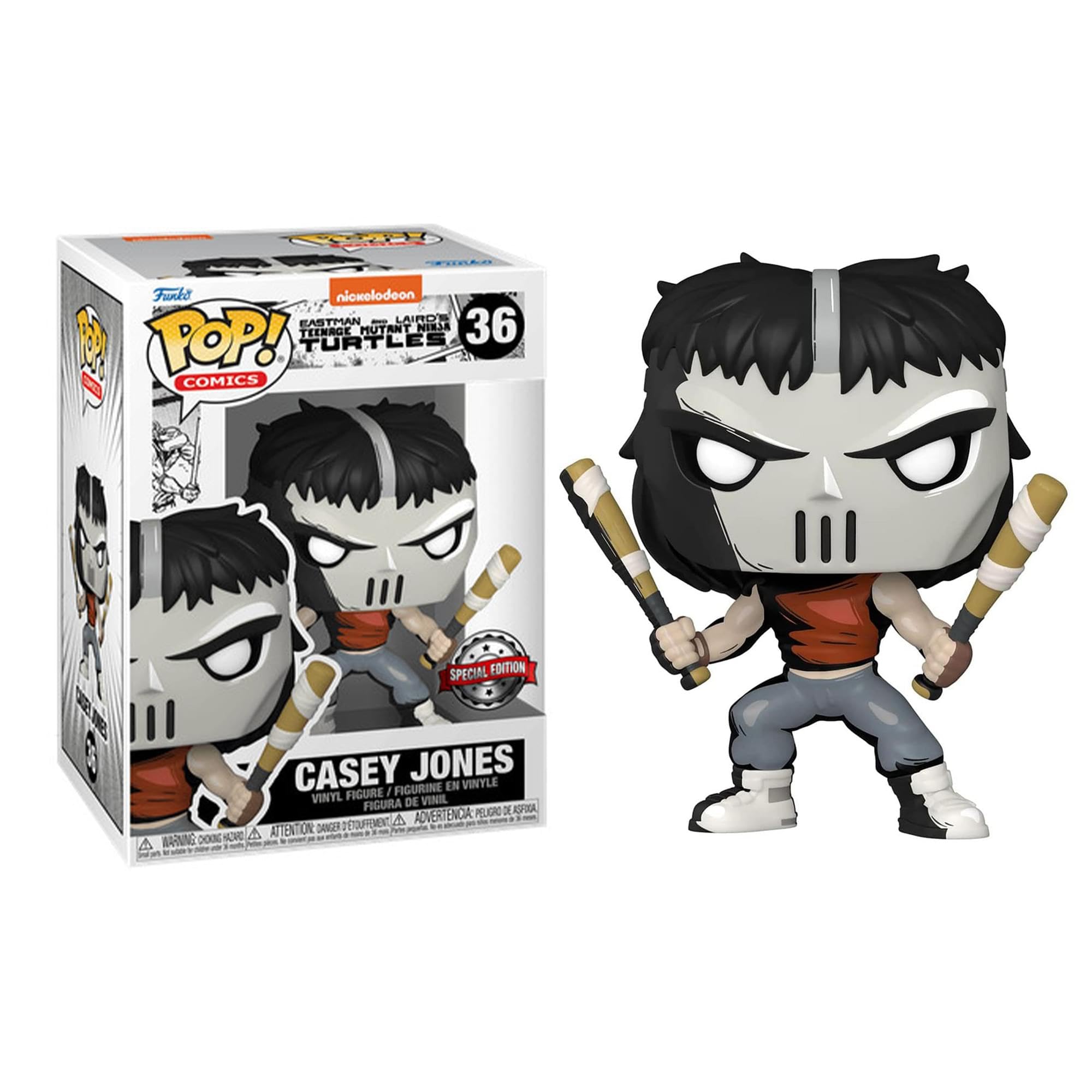 Funko Pop! Comics Teenage Mutant Ninja Turtles: Casey Jones Previews Exclusive Vinyl Figure