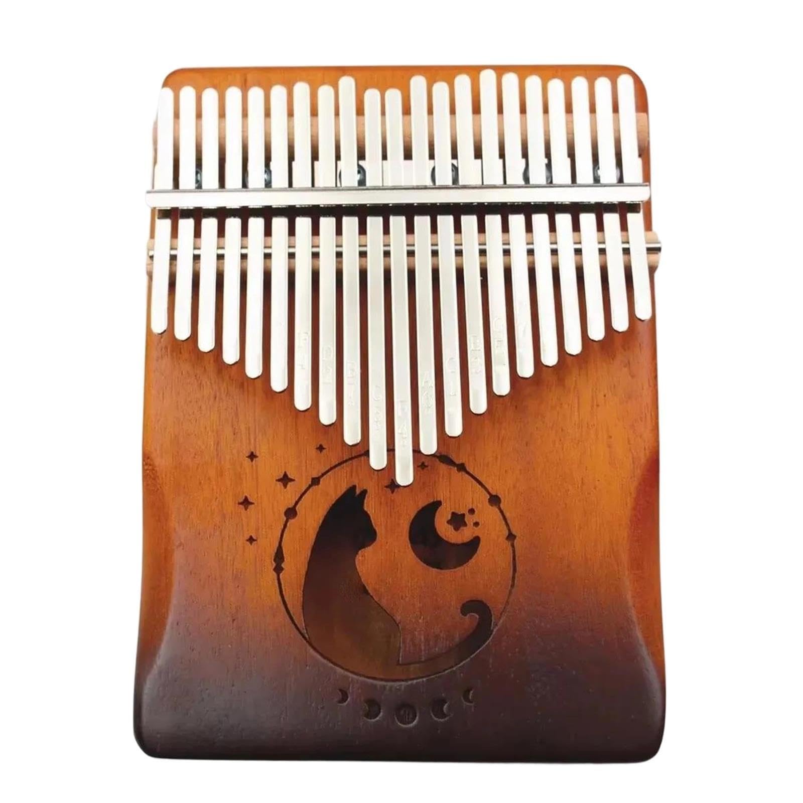 Przenośna Kalimba Fornir Z Litego Drewna Kalimba