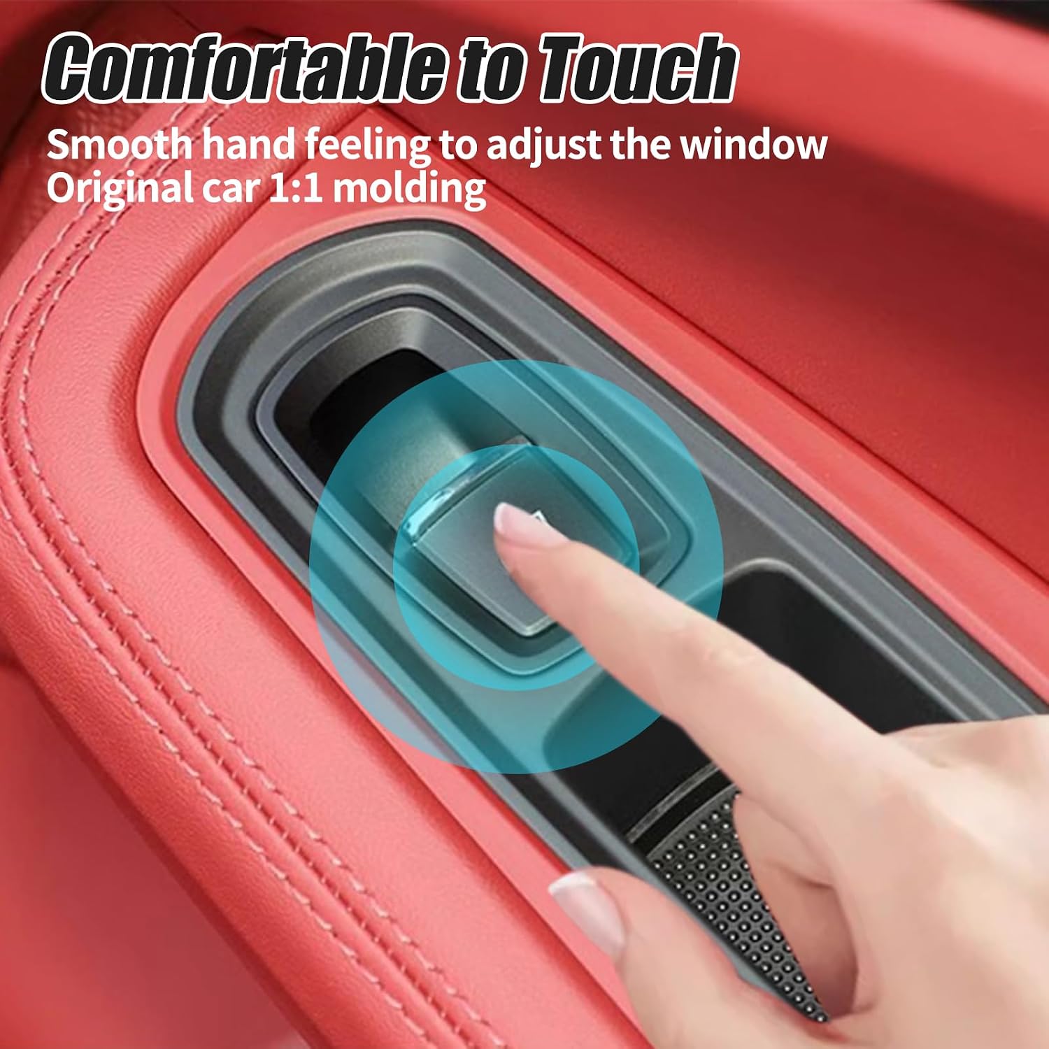 1PCS Co-Pilot seat Power Window Switch Button Compatible with Porsche Cayenne 2011-2018,Compatible with Porsche Panamera 2011-2016 Compatible with Macan 2015-2022 (Passenger Side No. 5)