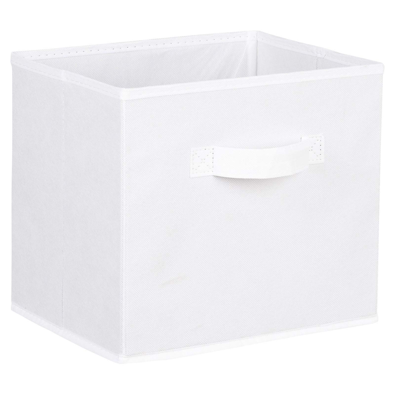 Hartleys White Fabric Storage Box For 2, 3 And 4 Tier Cube Units