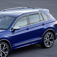 GEARMONSTER Szélterelő VW Tiguan 2016-2023 5 Ajtós Autóhoz Ablak Esővédő Szélvédő Fekete 4 Darabos Készlet 6