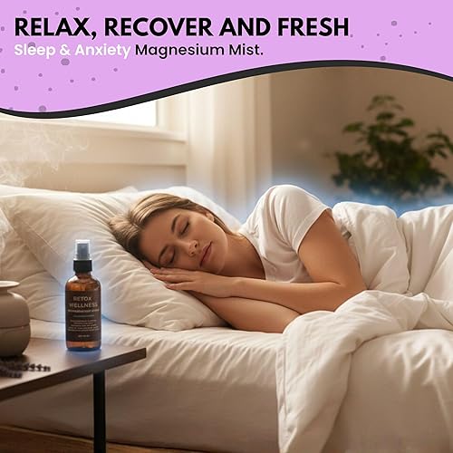 Miniatura 8 de Niebla de magnesio, sin perfume, espray de aceite de magnesio puro para calmar la rutina nocturna, spray para cuerpo y pies que refresca la piel