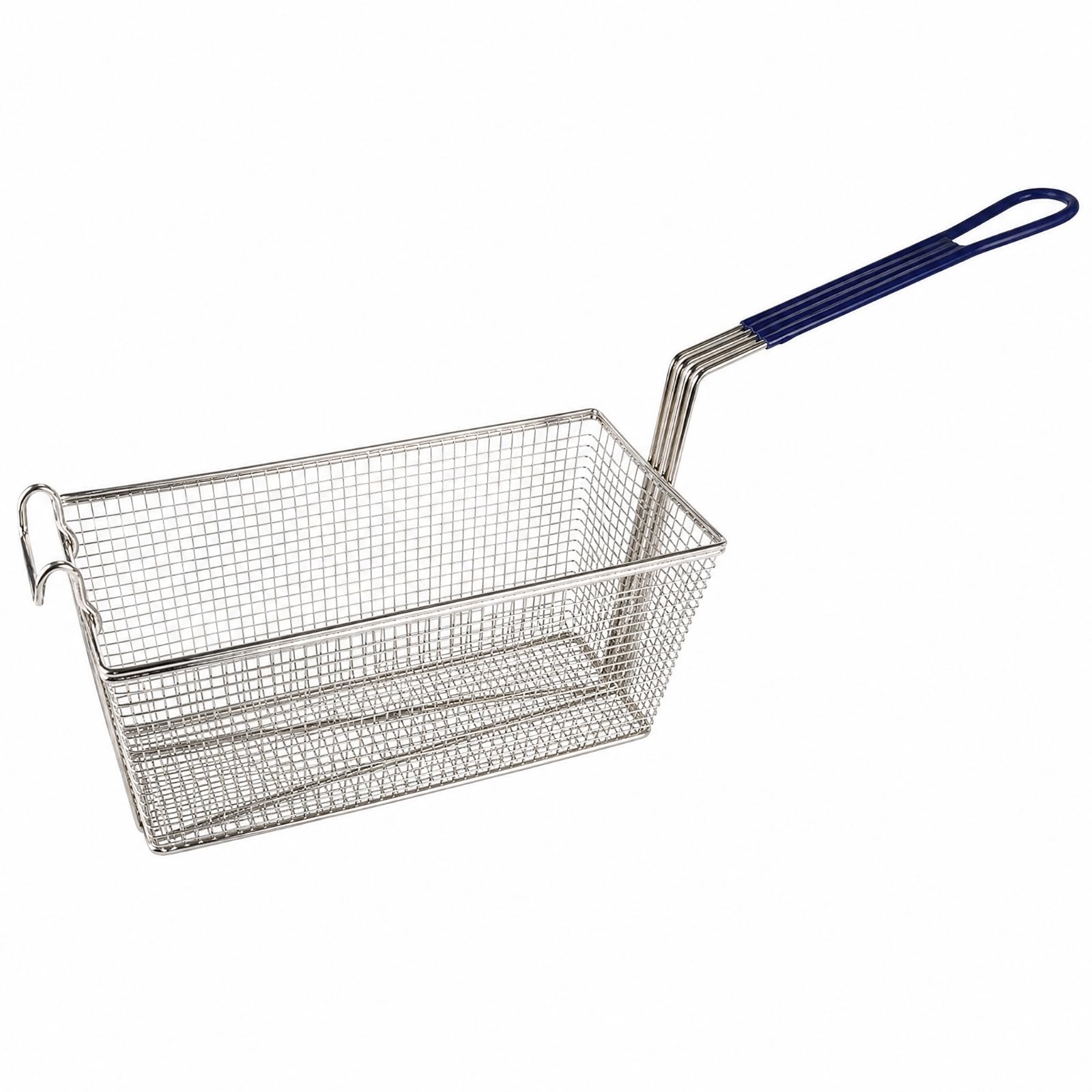 Ronyme Panier Friture Rectangulaire En Acier Inoxydable Ergonomique Panier Friture Poignée Crochs Multifonctionnel pr Cuisine Domestique, Style B