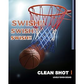 XXXYYY Basketball Net Replacement Heavy Duty, 2023 Professional On-Court Quality [6.88Ounce], Fits Outdoor Indoor Standard Rim, All Weather Anti Whip -12 Loops (Red White Blue)