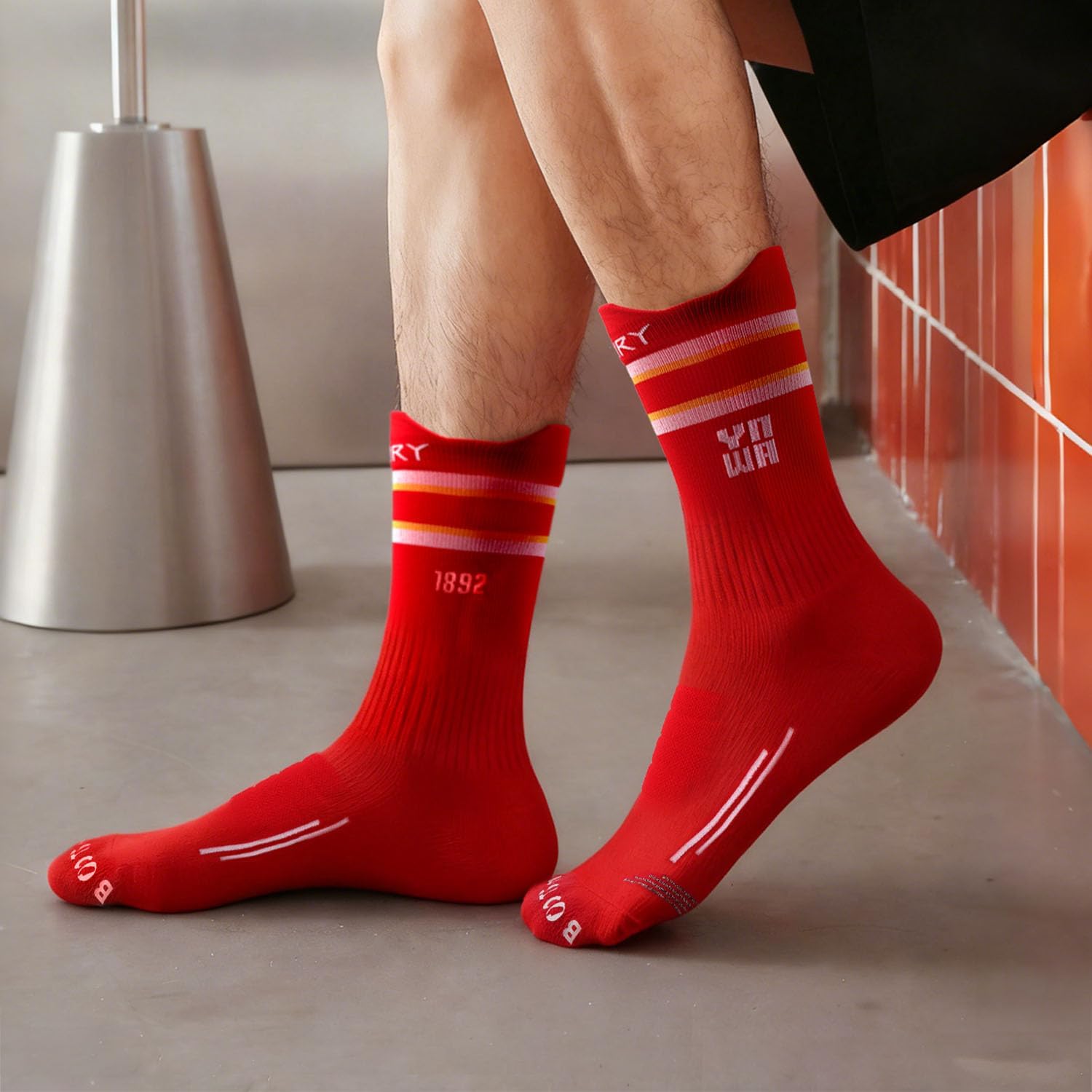 Club Collection Soccer Grip Socks,Non-Slip Soccer Socks,Comfy Secure Fit For Football Running & Basketball(sizes:7-11)