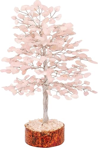 Miniatura 8 de Cristales de cuarzo rosa, árbol de cristal, escritorio de árbol bonsái, árbol de piedras preciosas, árbol de cuarzo de cristal, árbol de Feng Shui,