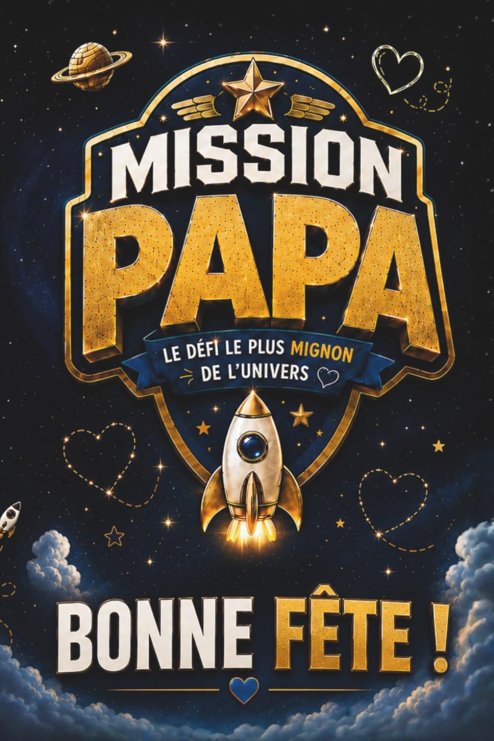 Mission PAPA :: le défi le plus mignon de l'univers - Spécial fête des Pères - Cadeau à personnaliser par votre enfant