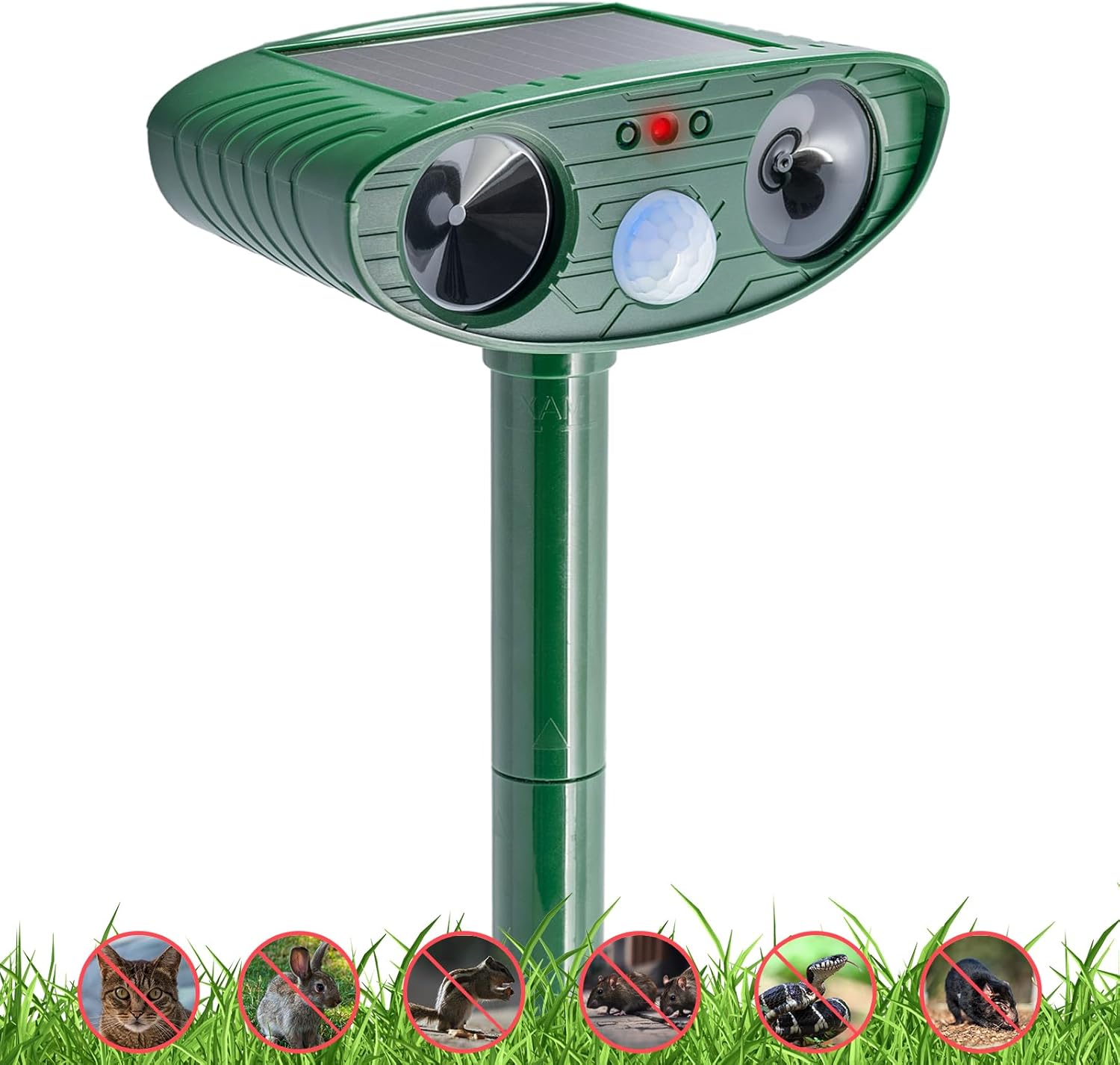 Stop Pipi Répulsif Ultrason Pour Chats Et Rongeurs - Solaire, Étanche IP44, Détecteur De Mouvement 110° Repulsif Solaire étanche