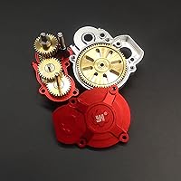 Vista 4 de Caja de cambios de transmisión de metal para coche de escalada RC con engranaje para FMS 1/24 FCX24 RC Crawler Piezas Accesorios (gris)