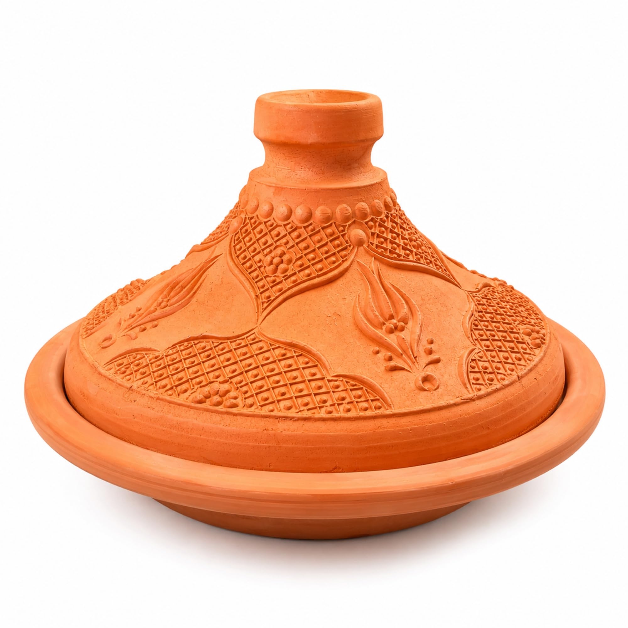 Tajine Schmortopf aus Ton, Granada Tontopf 29 cm, 3-5 Personen