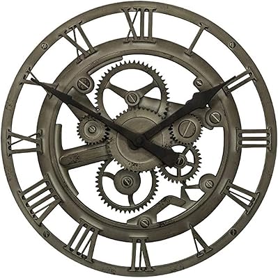 Amazon.com: Lafocuse 23 Inch Wooden Real Moving Gears Wall Clock ...