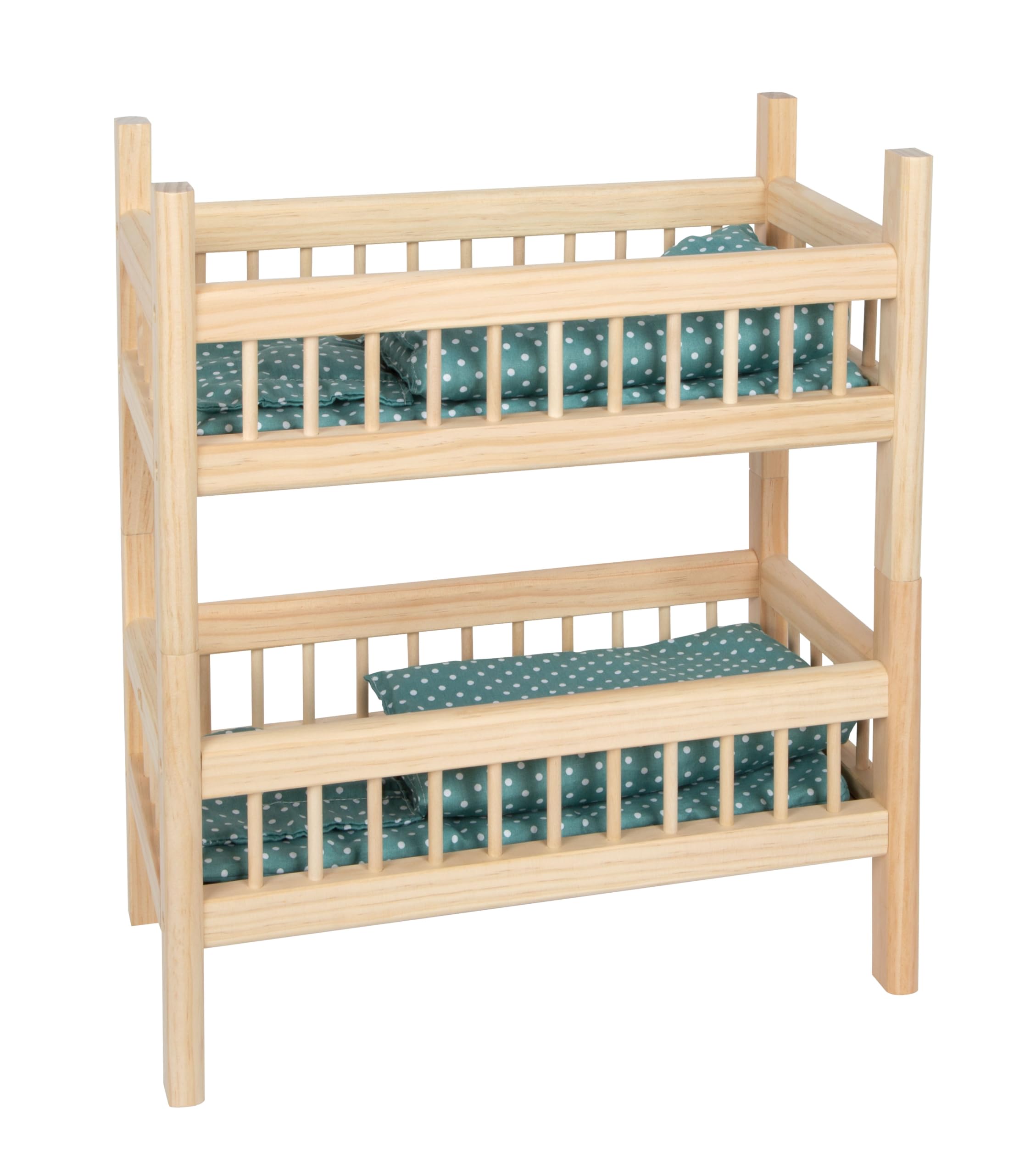 Small Foot Cama Alta muñecas Natural, Madera 2 en 1 Ropa de Cama niños de 3 años, 12822