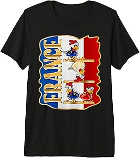 FRENCH CHICKEN POULTRY FLAG FRANCE Premium Tri-blend T-Shirt