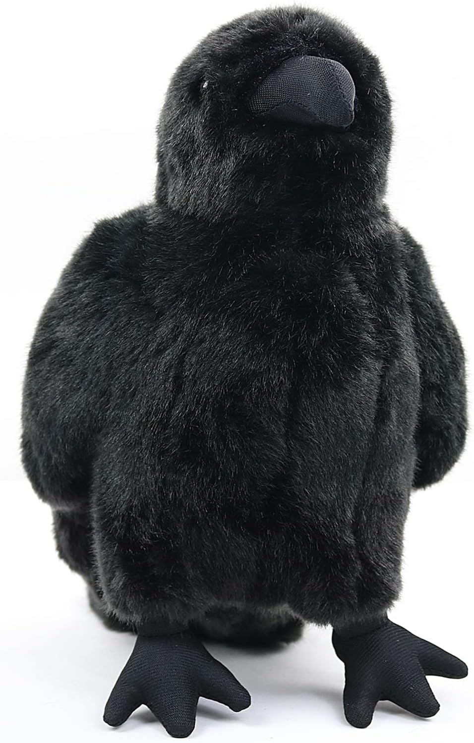 Large Crow Stuffed Animal Realistic 9.44” Black Crow Plush Stuffed Animal Pillow Toys Soft Little Bird Raven Stuffed Toys Doll for Friends Gifts