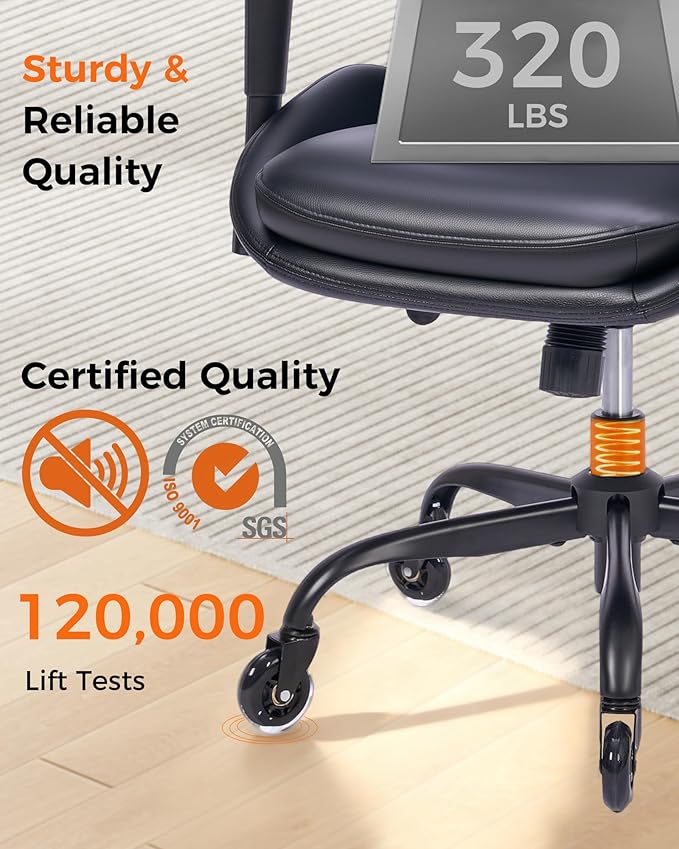 Silla De Oficina Ejecutiva Ergonómica Reclinable Con Ajustes miniatura 5