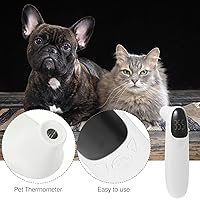 Vista 3 de Rechargeable Non-Contact Pet Ear Thermometer with LED Display for Dogs Cats Accurate Temperature Measurement Plastic Animal Thermometer